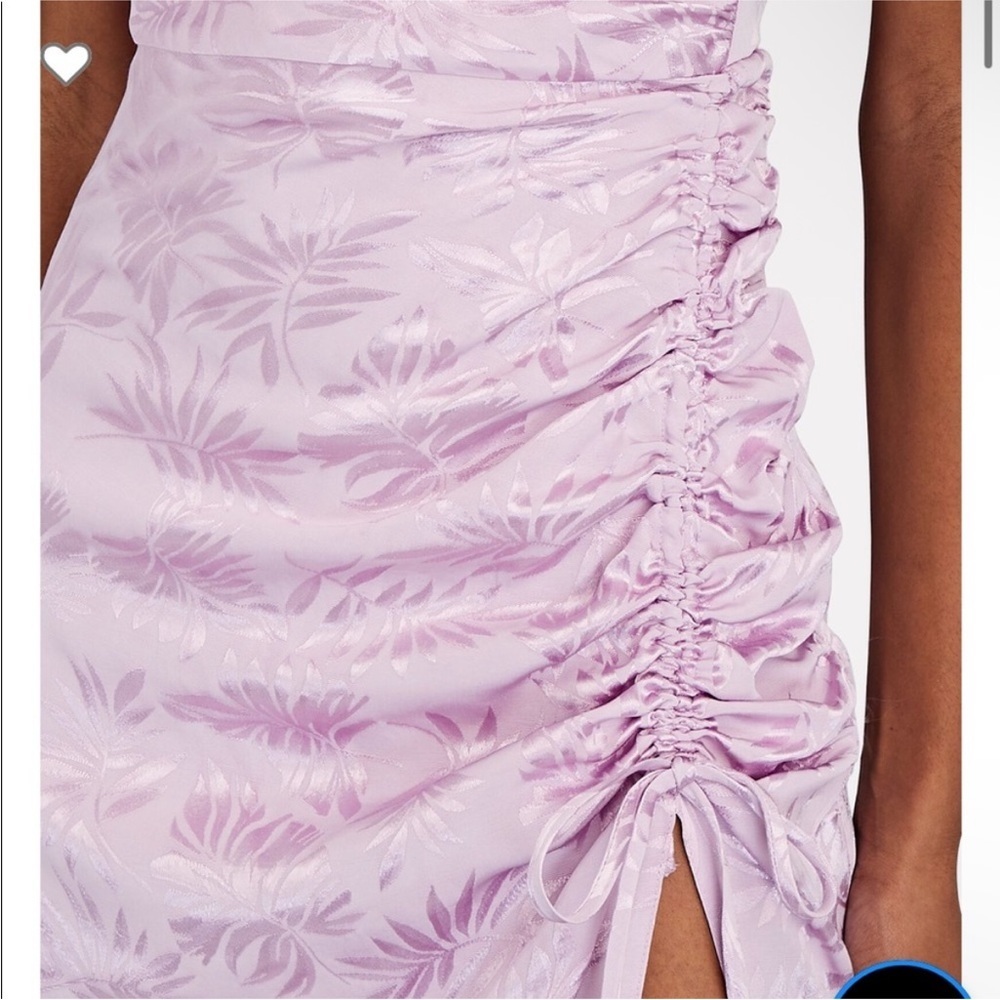 NWT Saylor Gardenia Ruched Jaquered MIDI Dress Gown - Picture 2 of 9